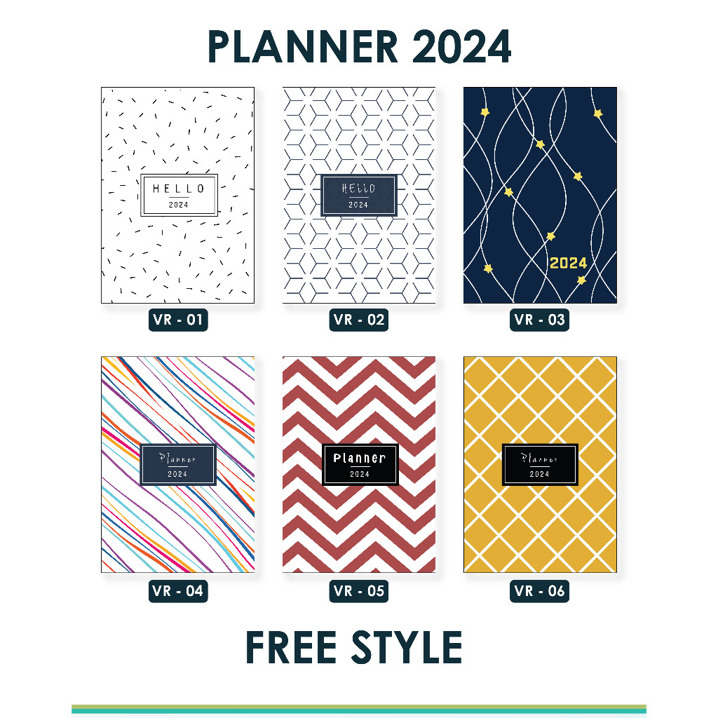 [A4 SIZE] Planner Booklet 2024 FREE STYLE A4 SIZE Simple Planner Book