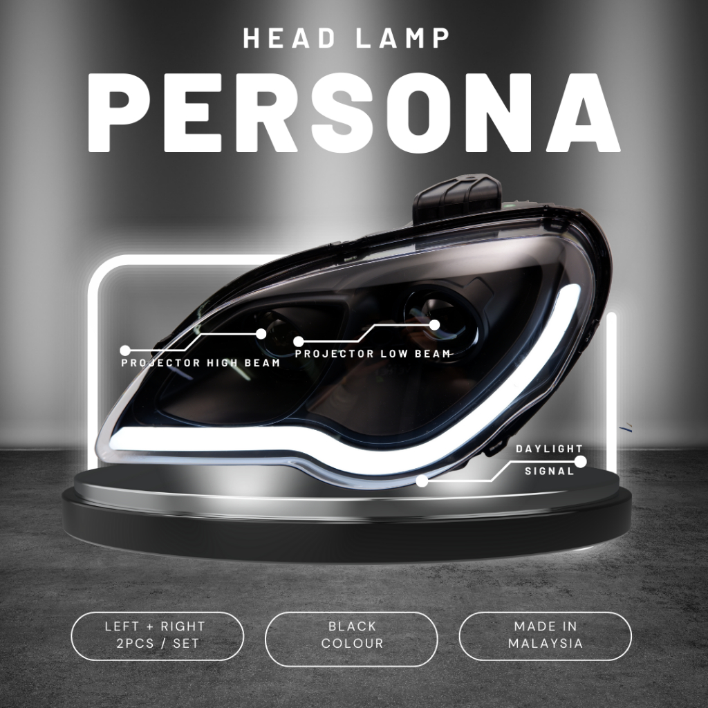 READY STOCK Proton persona gen 2 elegance head lamp projector lampu