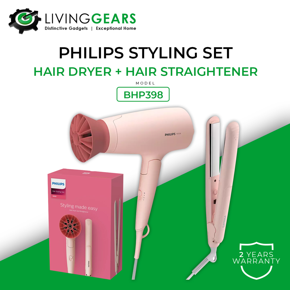 Hair dryer and straightener philips sale