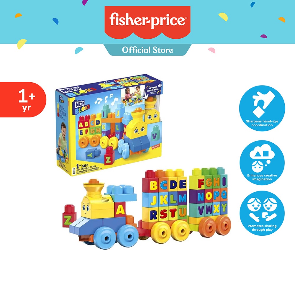 MEGA Bloks ABC Musical Train FWK22 Shopee Malaysia