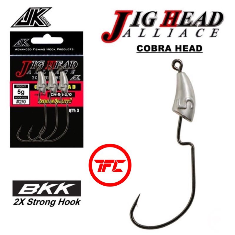 jk-janker-cobra-head-jig-head-hook-ch-series-2x-strong-bkk-fishing