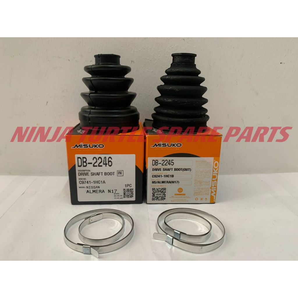 NISSAN ALMERA N17 Drive Shaft Boot Cover ( INNER & OUTER )MISUKO JAPAN ...