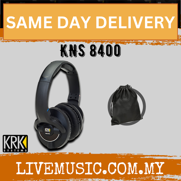KRK KNS 8400 Studio Monitor Headphones With Headphone Stand KNS8400 KNS 8400