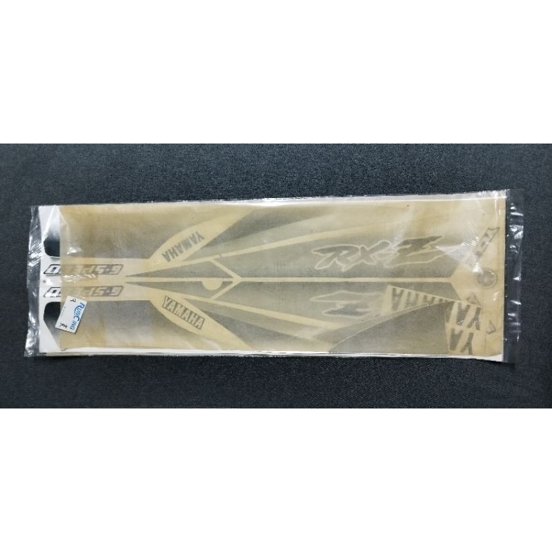 Sticker Runcing N.O.S Yamaha RXZ Hitam Putih Millenium. | Shopee Malaysia