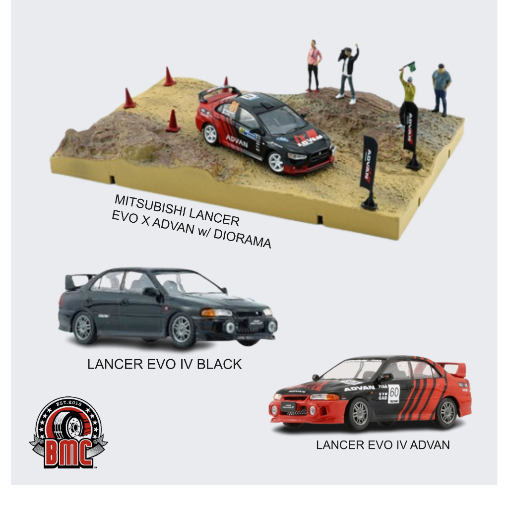 Mitsubishi Lancer Evo VI / X // BM Creation Scale 1:64 diecast | Shopee ...