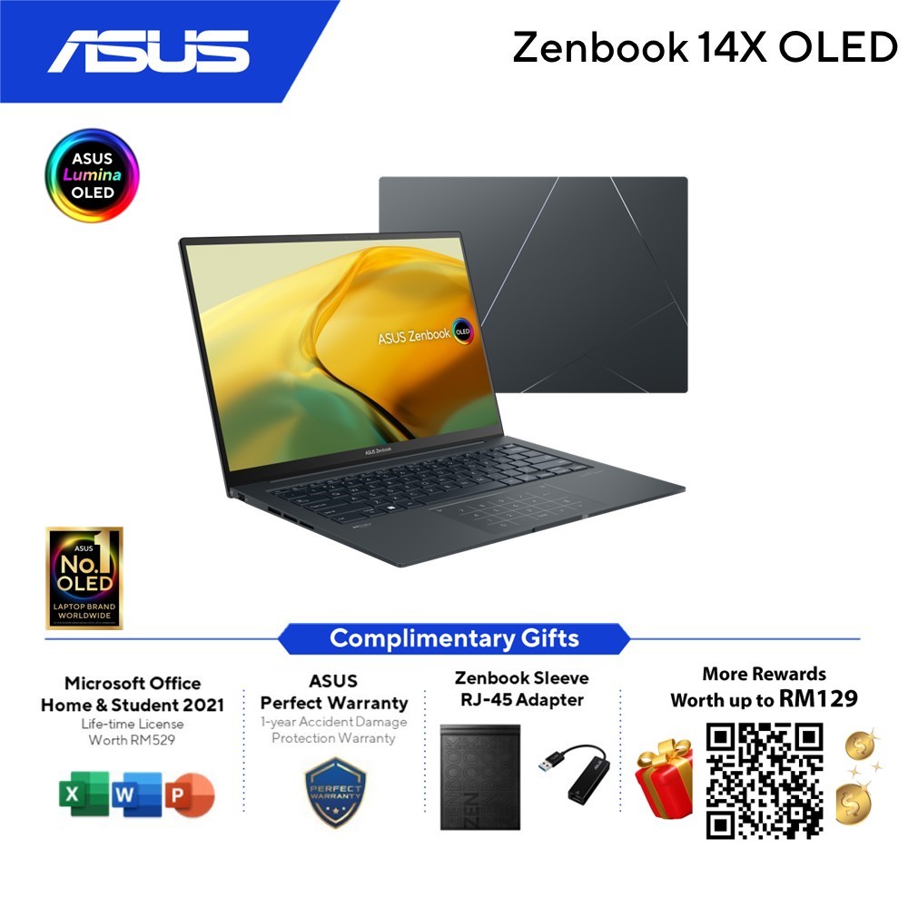 Zenbook 14 OLED (UM3402)｜Laptops For Home｜ASUS Global