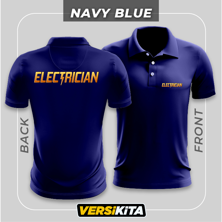 !!!BEST PRICE!!! ELECTRICIAN Jersey Collar Short Sleeves TShirt / XS