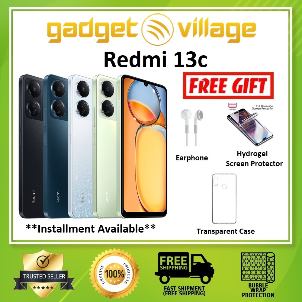 Xiaomi Redmi 13c / Redmi 12 / Redmi A3 Smartphone Official 1 Year