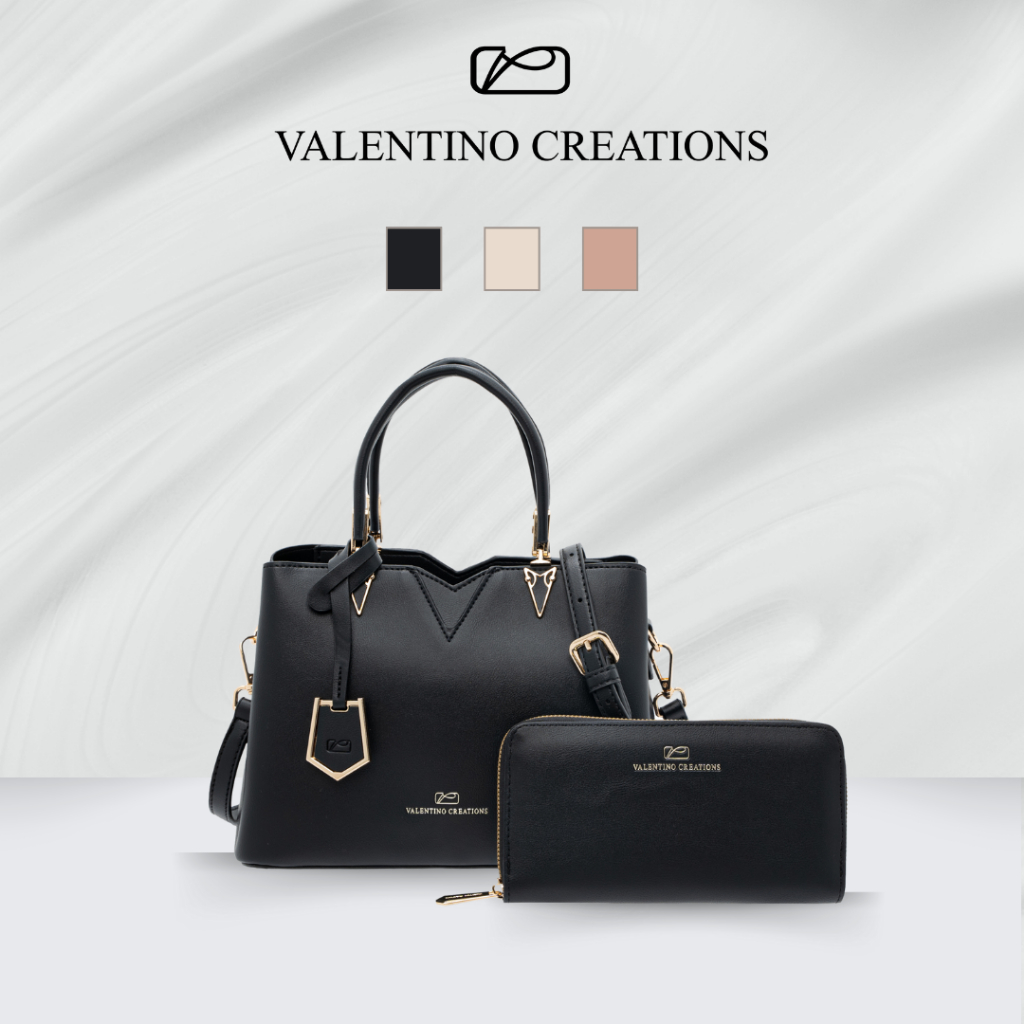 Valentino Creations Glady Ladies Women's Structured Tote TopHandle 2