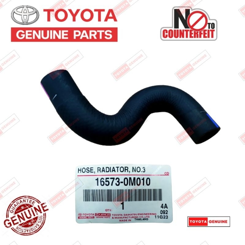 Toyota Original Vios NCP93 Radiator Top Hose 165710M050 （Radiator To