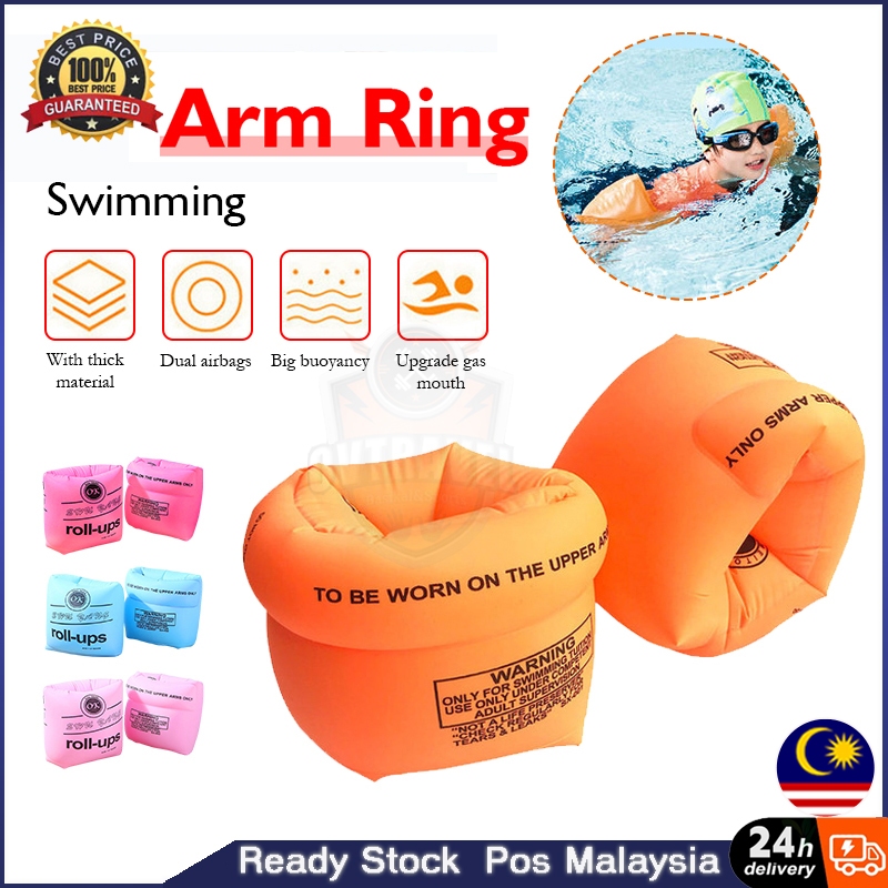 Inflatable swimming arm ring for baby kids adult swim Arm Swimming Ring