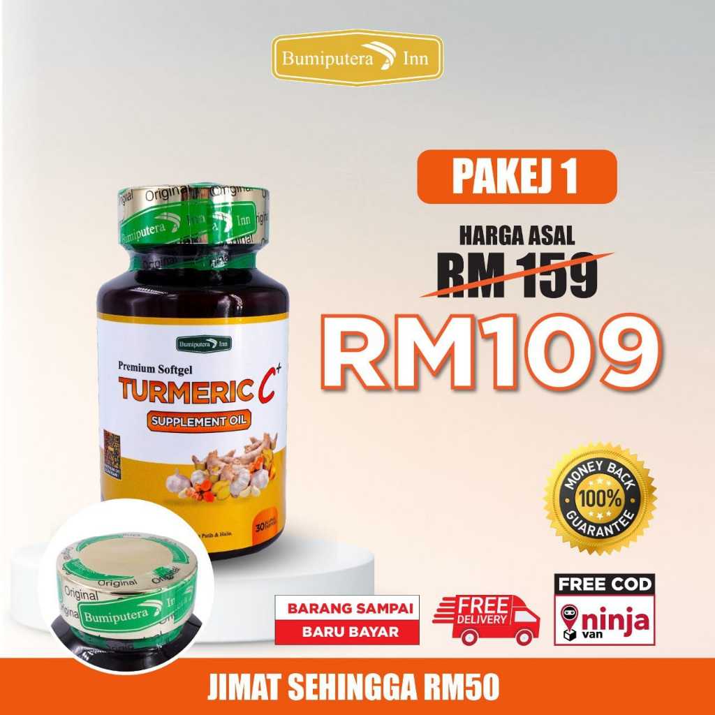 TURMERIC C PLUS ORIGINAL HQ turmeric c oil suppplement rawat angin gerd