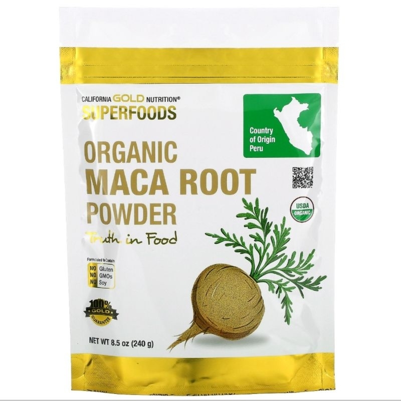 California Gold Nutrition, SUPERFOODS, Organic Maca Root Powder, 8.5 oz ...