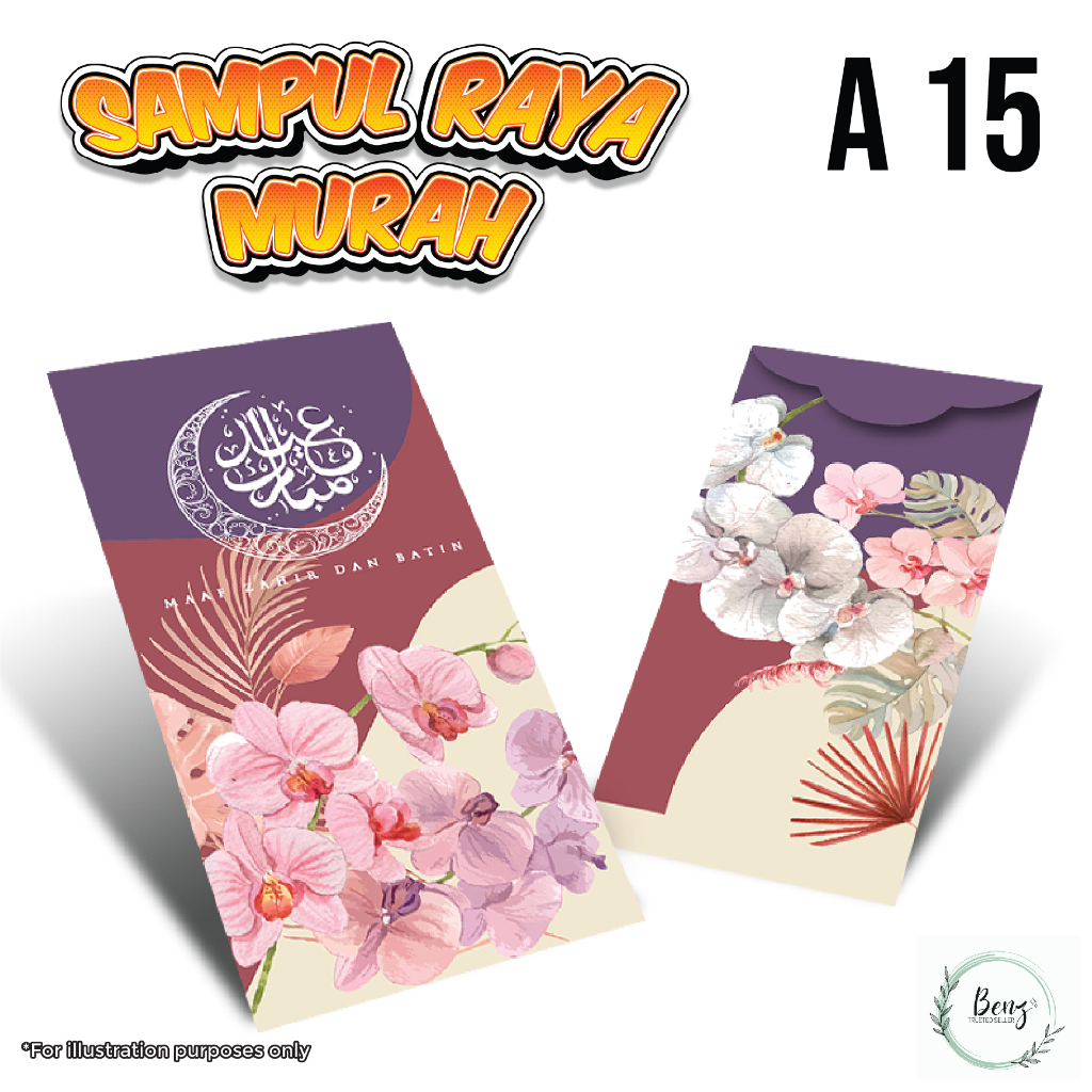 READY MADE | 1 PACKET (5 KEPING) Sampul Raya Murah 2024 | Sampul Raya ...