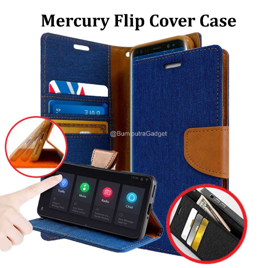 MERCURY FLIP CASE HUAWEI NOVA 7i 5T 4E 4 3i HONOR 90 LITE X9B X8A X7A