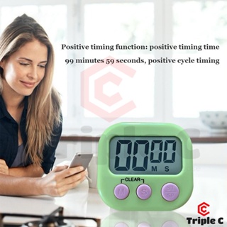 Digital LCD Kitchen Timer Cooking Baking Oven Timer Loud Alarm Clock  Magnetic Countdown Back Stand Jam Randik Elektronik