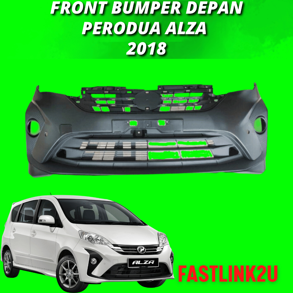 **PERODUA ALZA 2018 NEW MODEL FRONT BUMPER PLASTIC PP MATERIAL PLASTIK ...