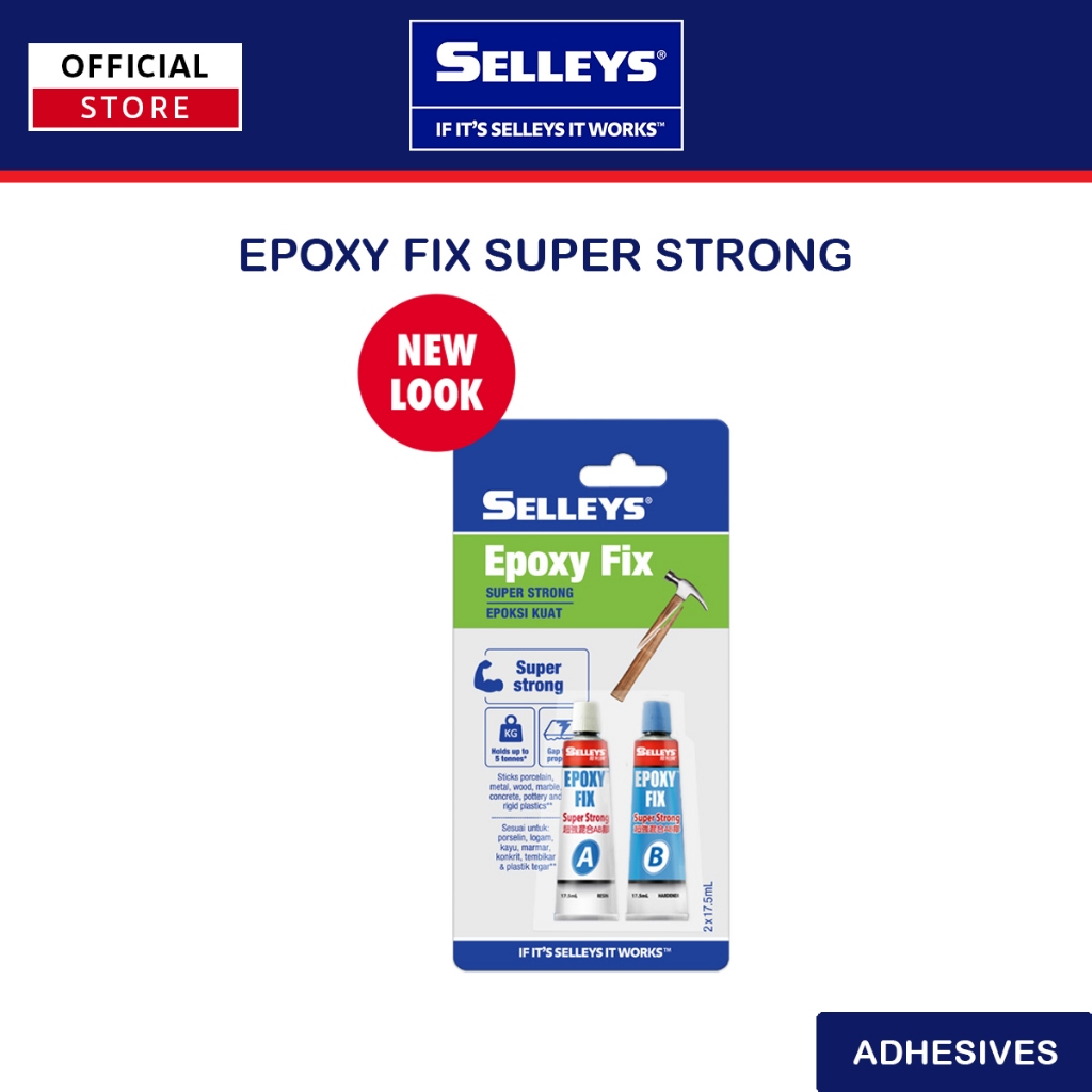 Selleys Epoxy Fix - Super Strong Adhesive / Gam Super Kuat (35ml ...