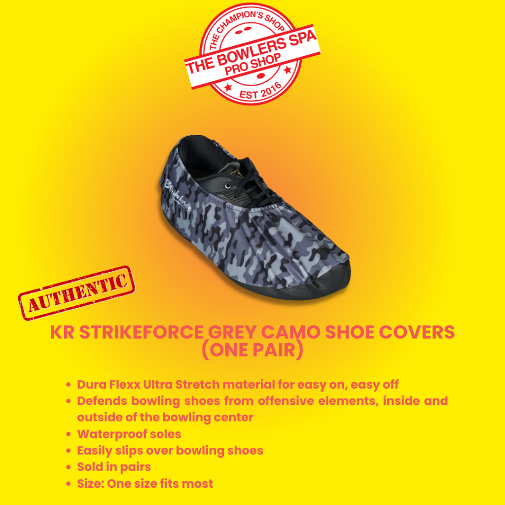 KR STRIKEFORCE GREY CAMO BOWLING SHOE COVERS (ONE PAIR) Shopee Malaysia