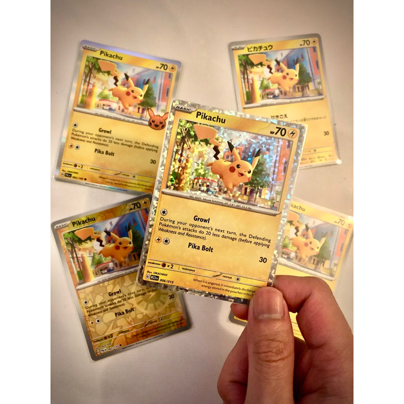 Mcd Pokemon Card Pikachu Card McDonald’s Pokémon Card PTCG Mcd Happy