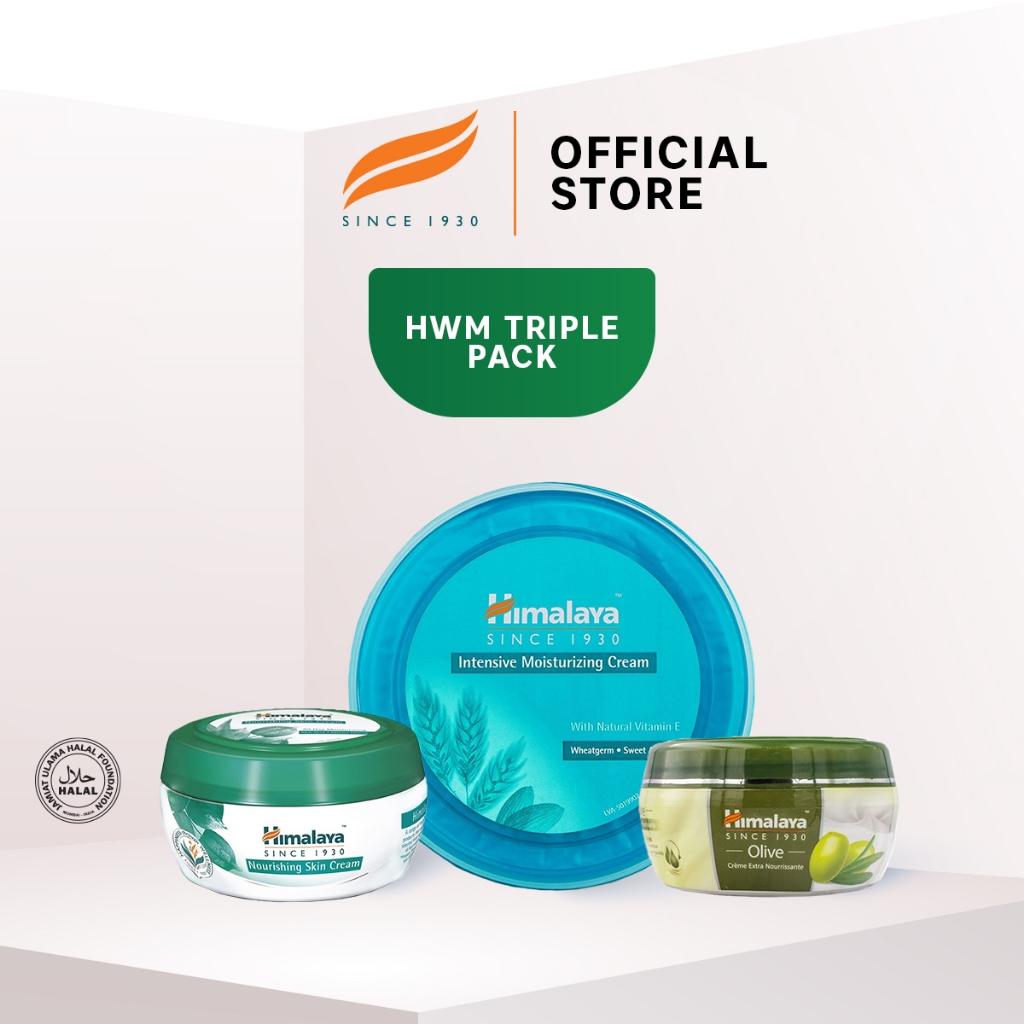 Himalaya Triple Pack [Olive Extra Nourishing Cream + Nourishing Skin