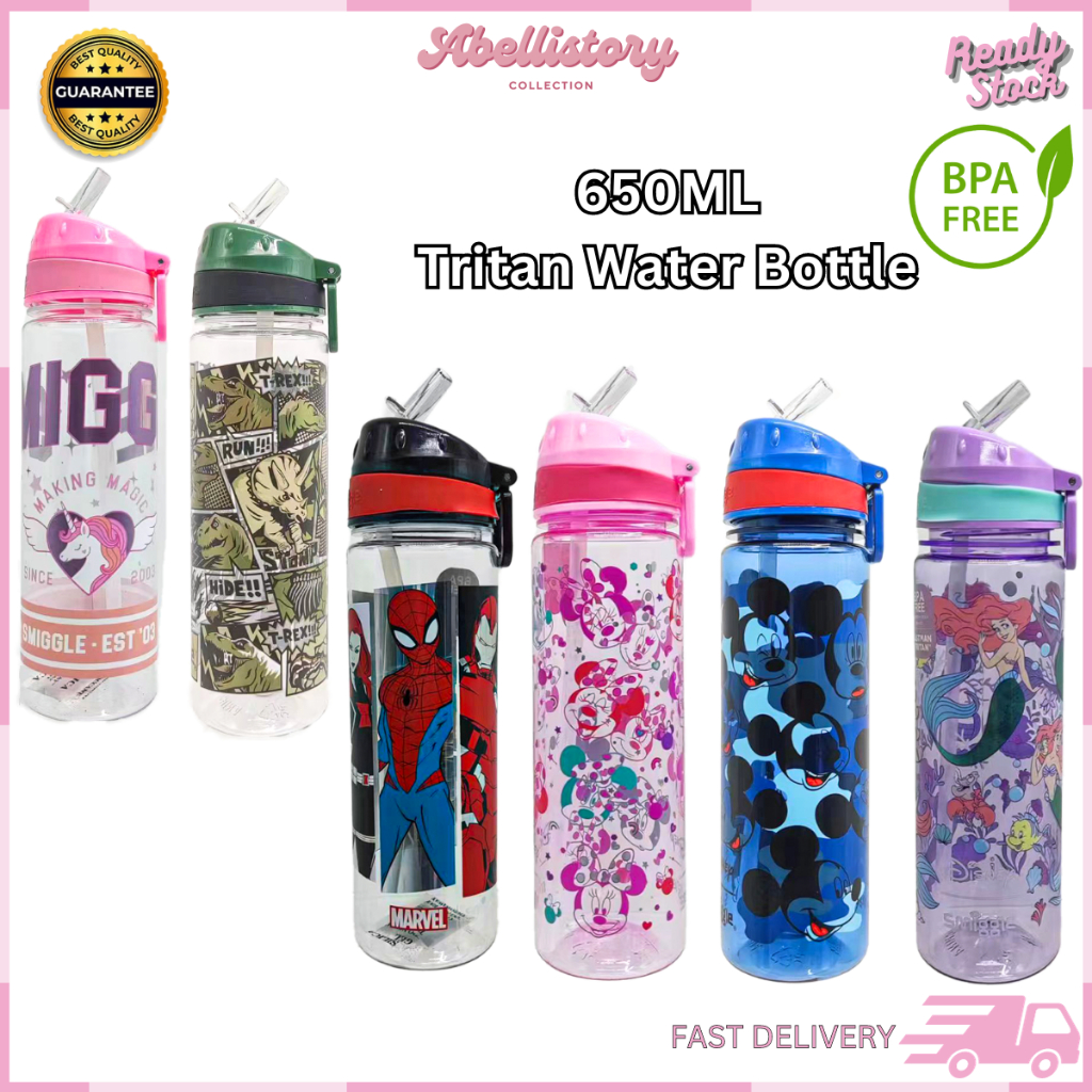 [ABELLISTORY] 650ML Water Bottle Drink Up Tritan Bottle BPA Free
