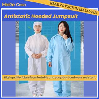 Clean Room Suit Esd Jumpsuit Ppe Coverall Washable Anti Static Shopee