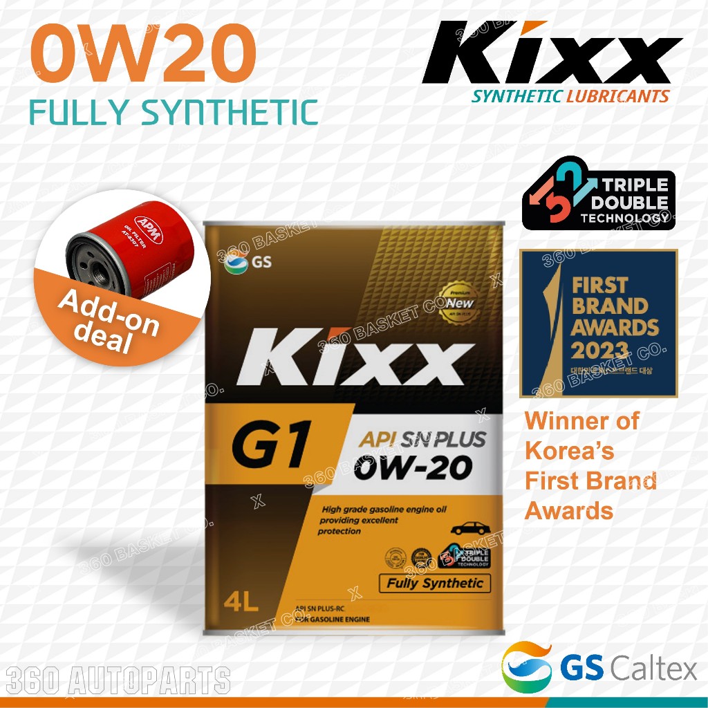 [KOREA] GS KIXX MINYAK HITAM ENJIN 0W20 (4L) FULLY SYNTHETIC ENGINE OIL Shopee Malaysia
