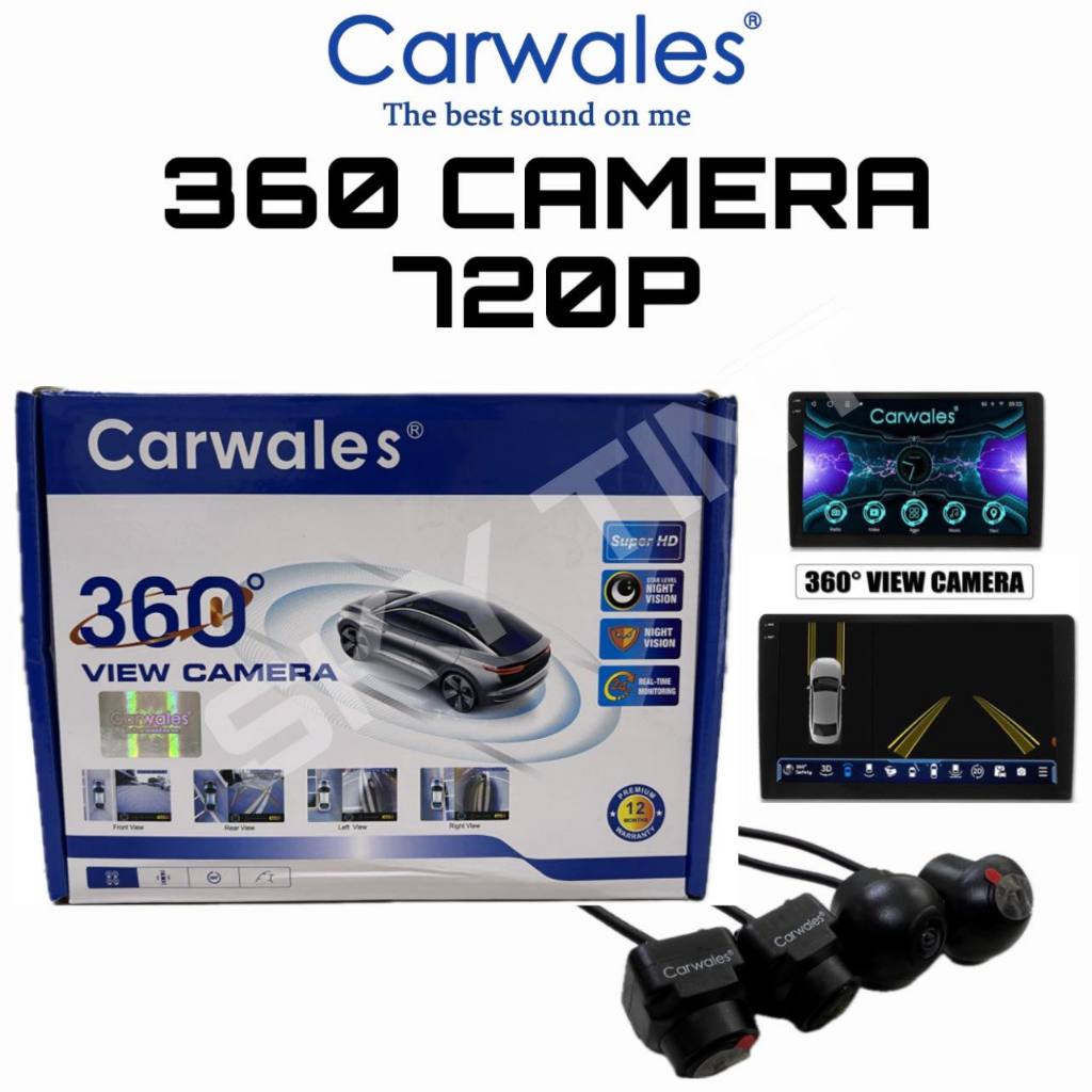 ANDROID PLAYER 360 FRONT/REAR/SIDE CAMERA 170° Angle | Shopee Malaysia