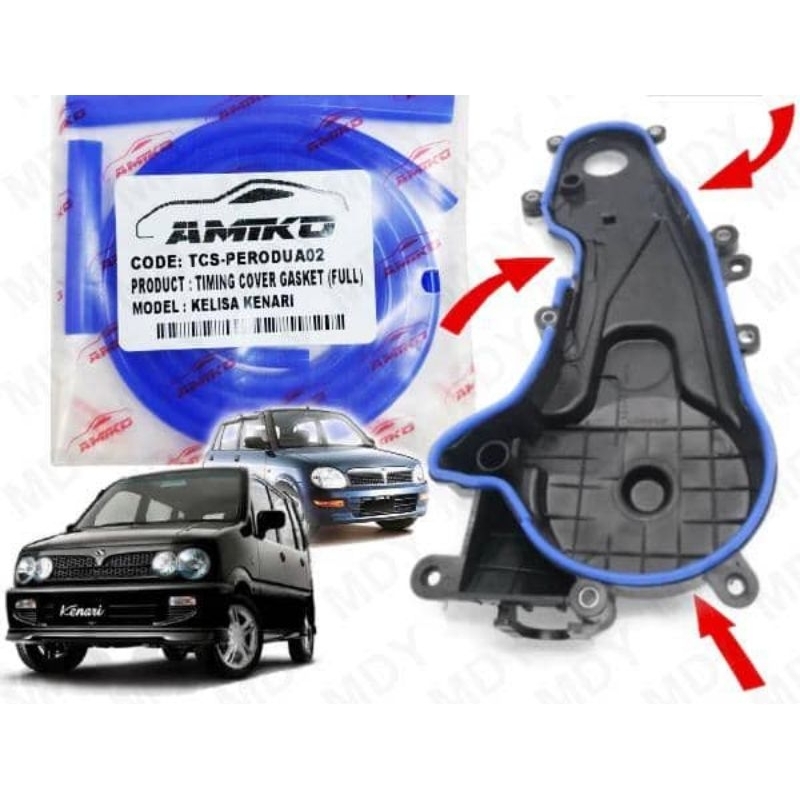 PERODUA KELISA/KENARI TIMING BELT COVER GASKET Shopee Malaysia
