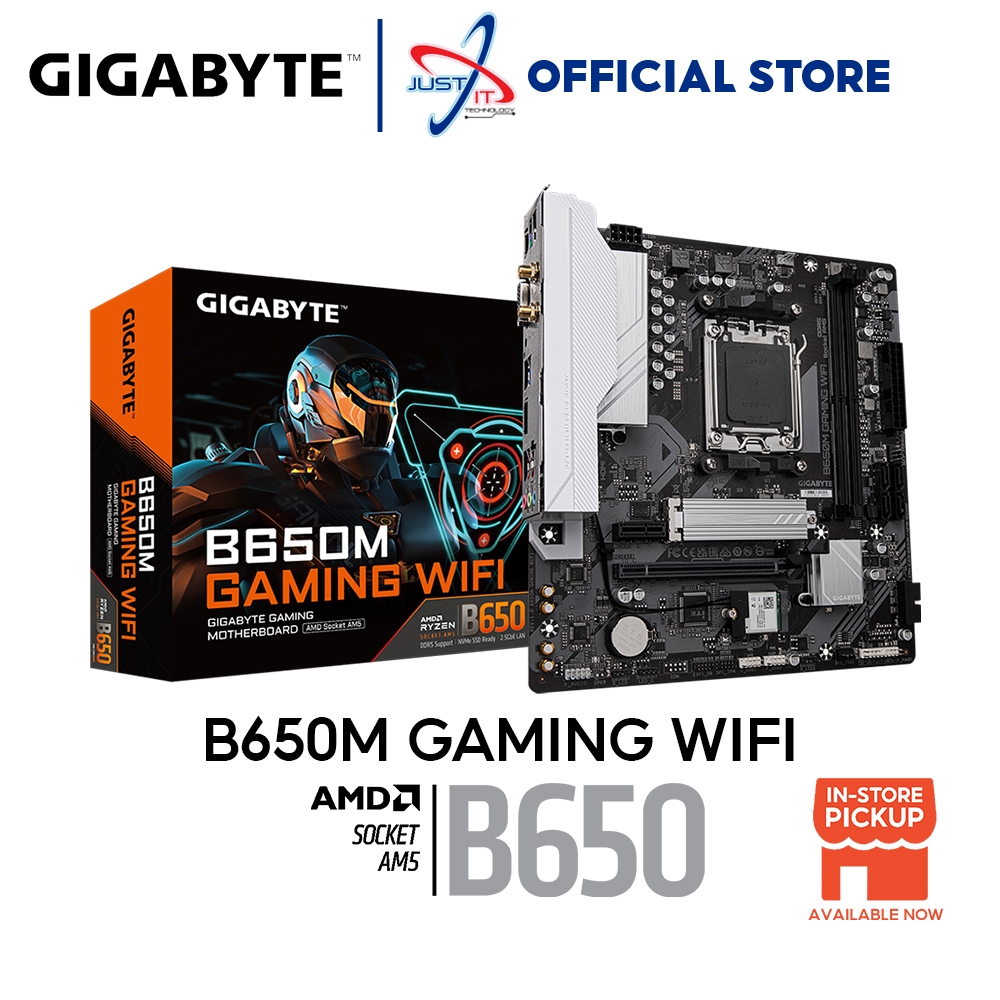 GIGABYTE B650M GAMING WIFI DDR5 / D5 AM5 GAMING MOTHERBOARD COMBO 7600 ...