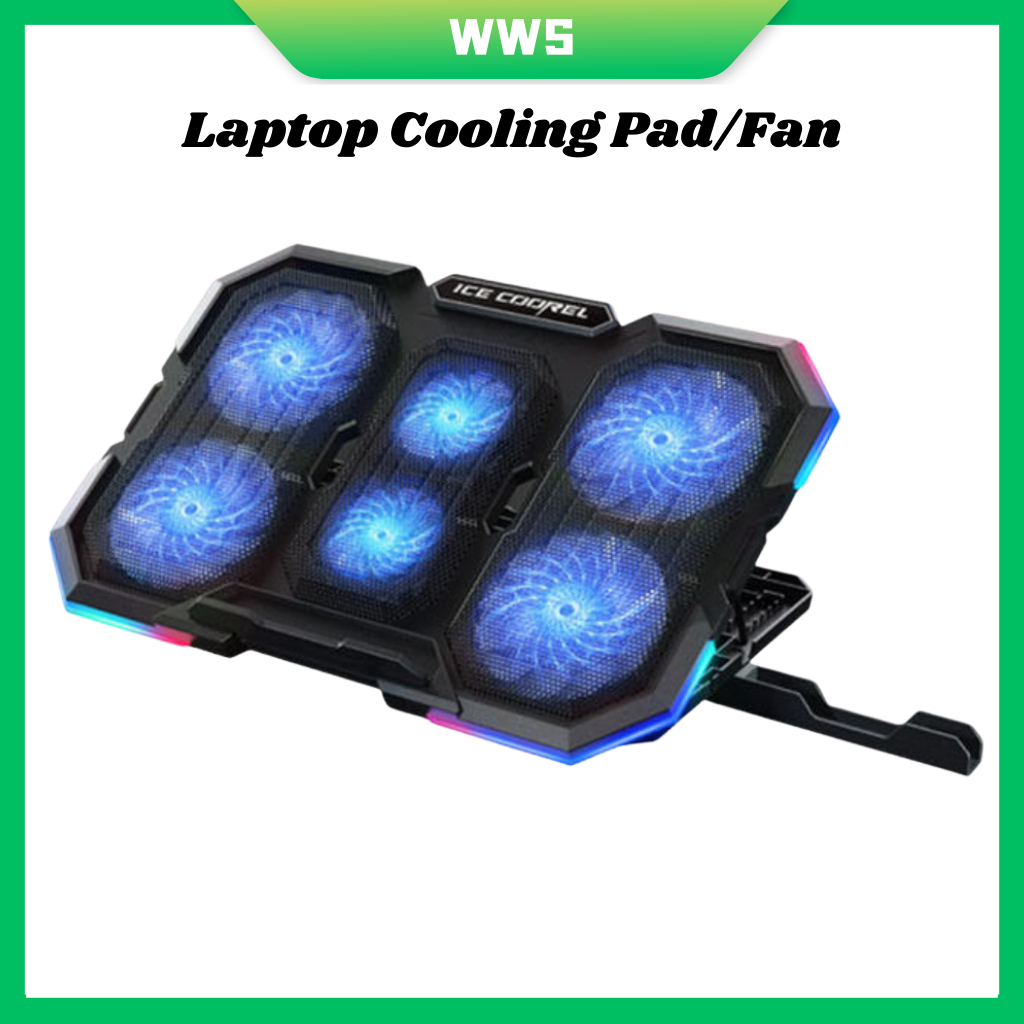 Gaming Laptop Cooling Pad/Cooling Fan N6 (Support 12inch To 17.3inch