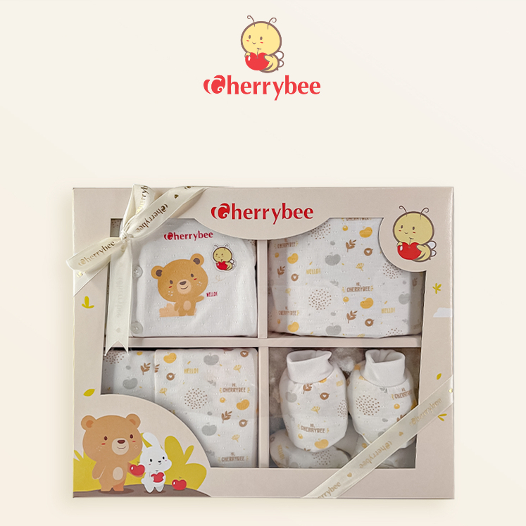 Baby Girl 2-Piece Bear Cherry Set