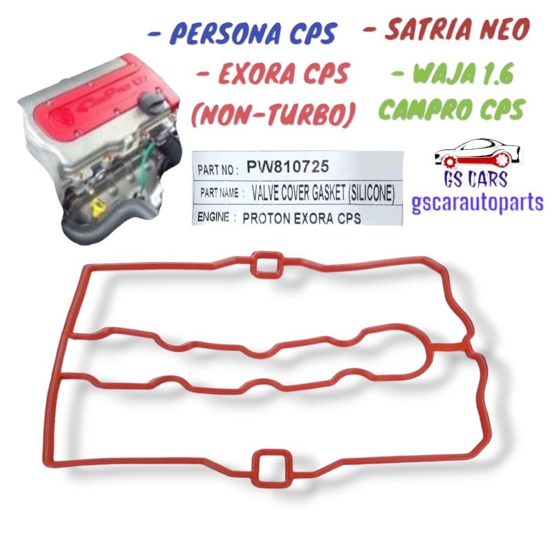 100 Silicone Valve Cover Gasket PW810725 for Proton Exora Cps / Satria