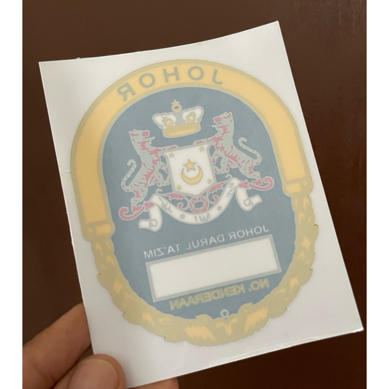 Sticker kereta Negeri / Car Sticker Negeri Johor Shopee Malaysia