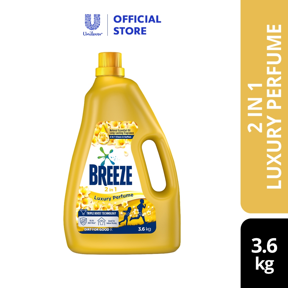 Breeze Liquid Detergent 2 In 1 Luxury Perfume (3.6kg) Shopee Malaysia