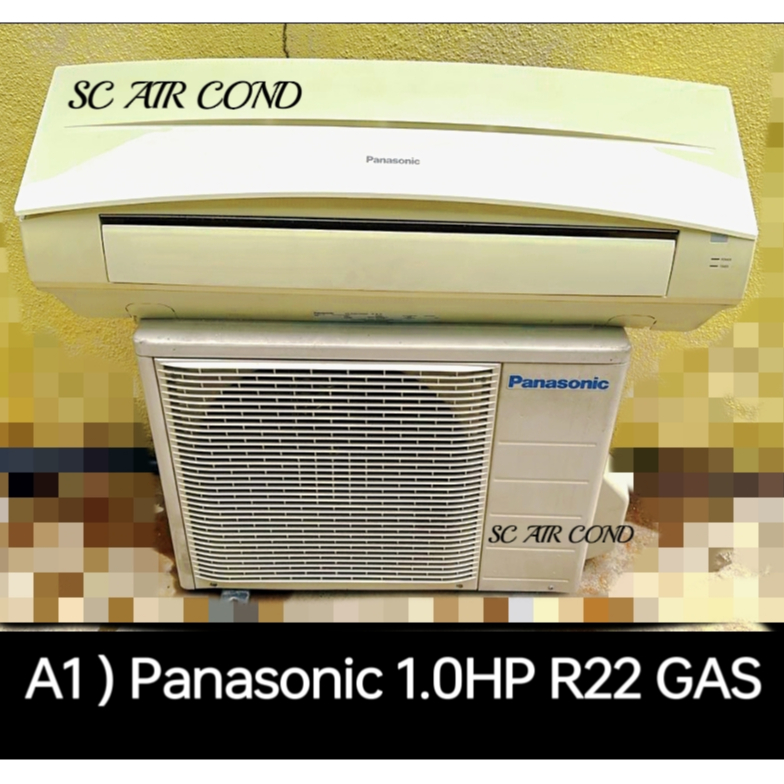 Second Hand Panasonic 1.0HP Air Cond R22 Gas FULL SET Installation