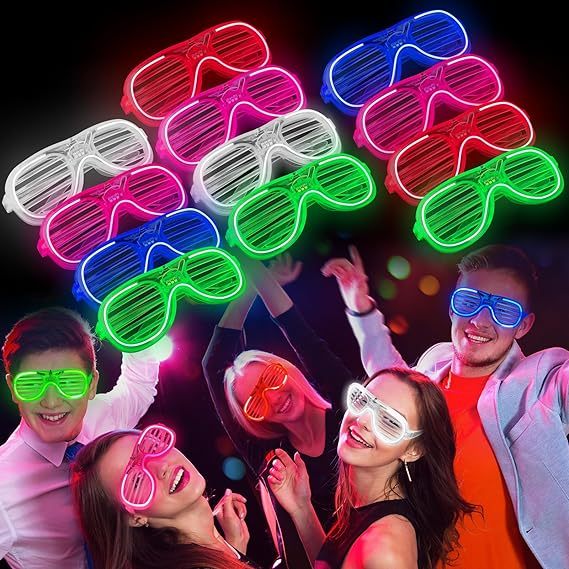 【Ready Stock】 Party LED Light Glasses Glow Glasses Glow in the Dark ...