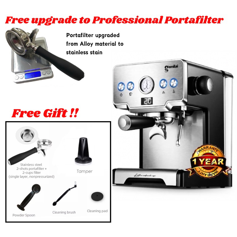 Semi-automatic Electric Coffee Maker Espresso Machine Foam Maker Electric  Milk Frother CRM3605 Household Coffee Machine