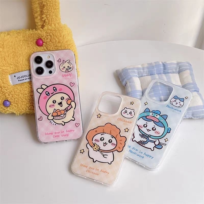 Chiikawa Couple Phone Case 吉伊卡哇卡通情侣壳 IPhone 11 12 12pro 12promax 13 ...