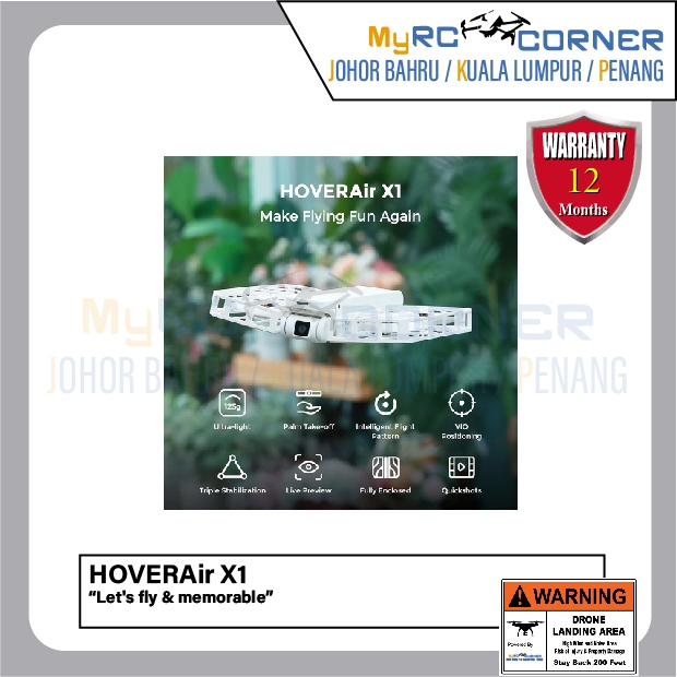 HoverAir X1Self-Flying Drone (My RC Corner Official Premium Products ...
