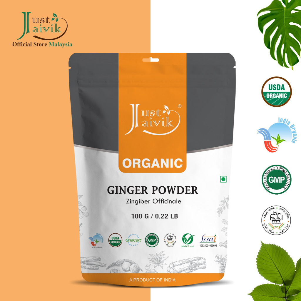 (SALE , Expiry 30/6/2025)Just Jaivik Organic Ginger Powder 100Gram ...