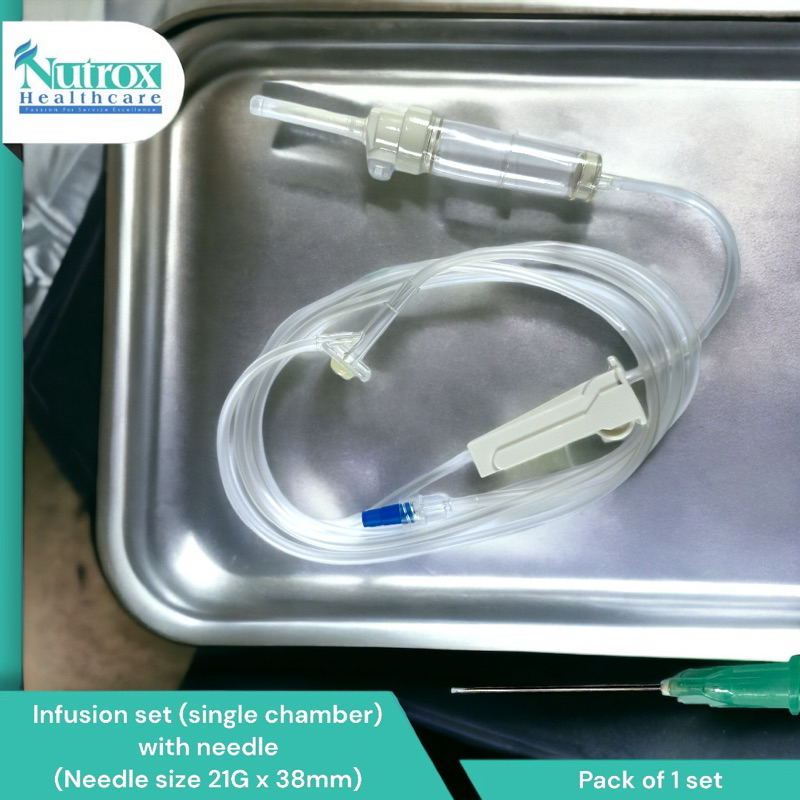 IV Administration Set Infusion drip Set 180cm (1 PACK) without needle ...