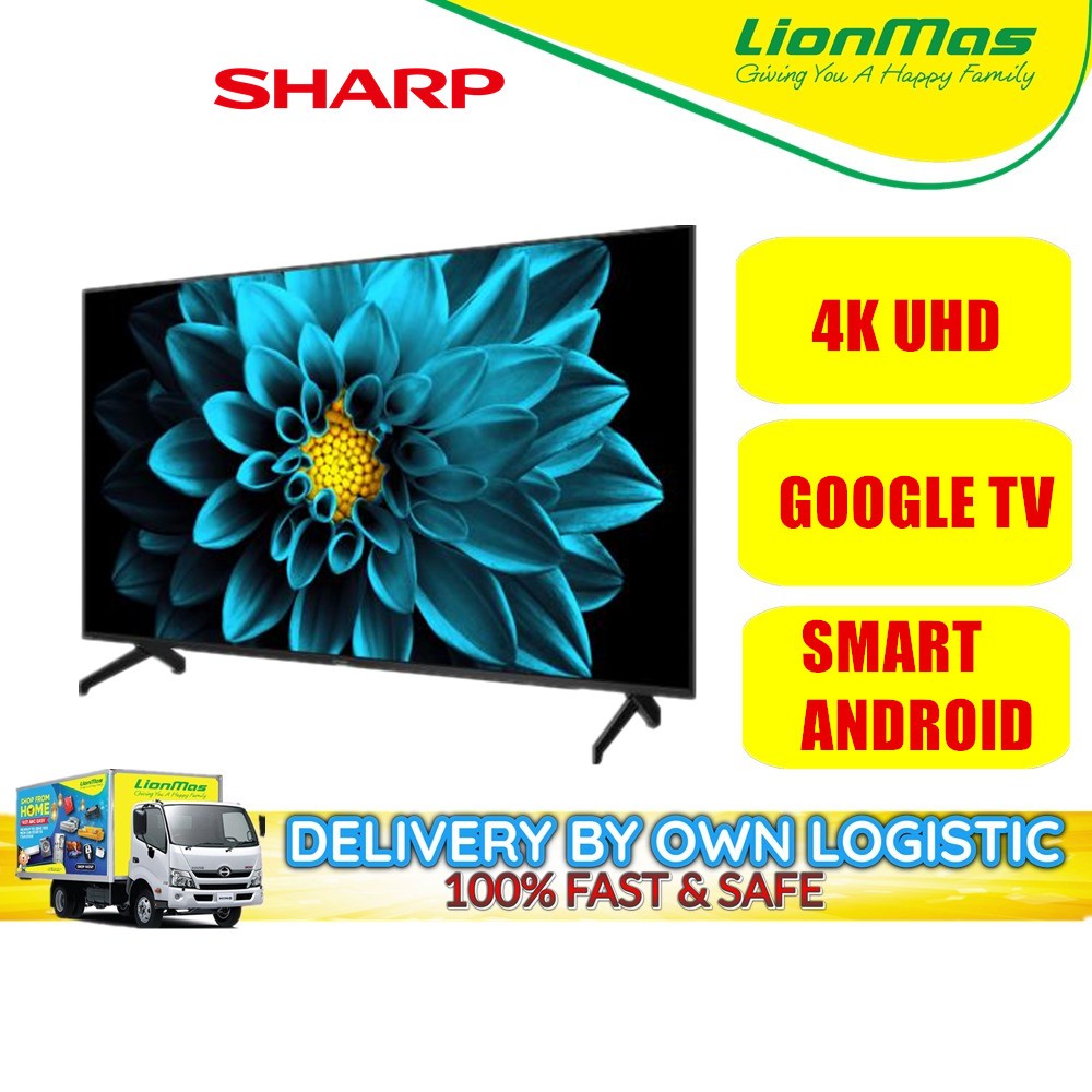 SHARP 50" 4K UHD ANDROID SMART LED TV 4TC50FJ1X Shopee Malaysia