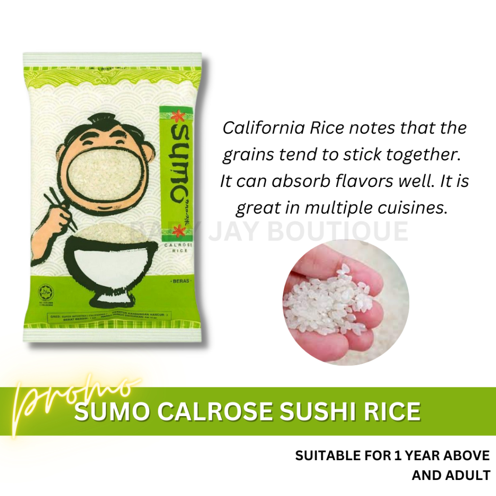 [1KG] SUMO CALROSE RICE FOR 1 YEARS+ | Shopee Malaysia