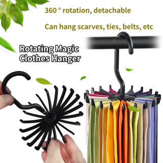 1set Plastic Rotating 7-claw Multifunctional Hook, Kitchen Storage