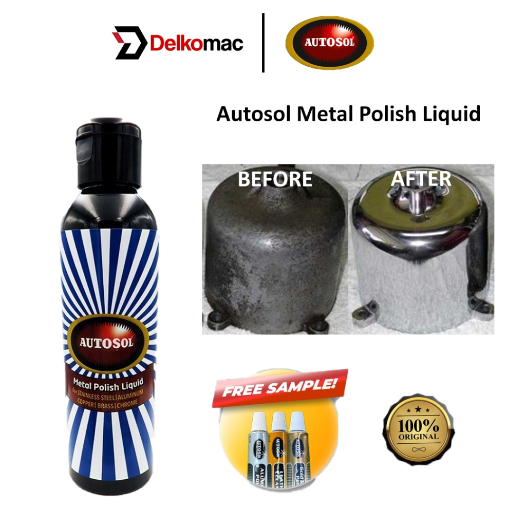 Autosol Metal Polish Liquid (150ml) - Polish Stainless Steel , Aluminium,  Metal , Copper, Chrome