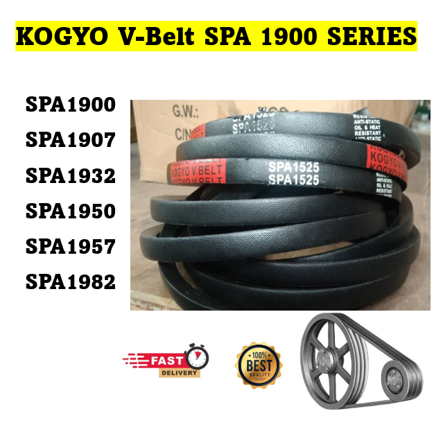 SPA 1900 1907 1932 1950 1957 1982 LW KOGYO Belt AHU Aircon Industrial