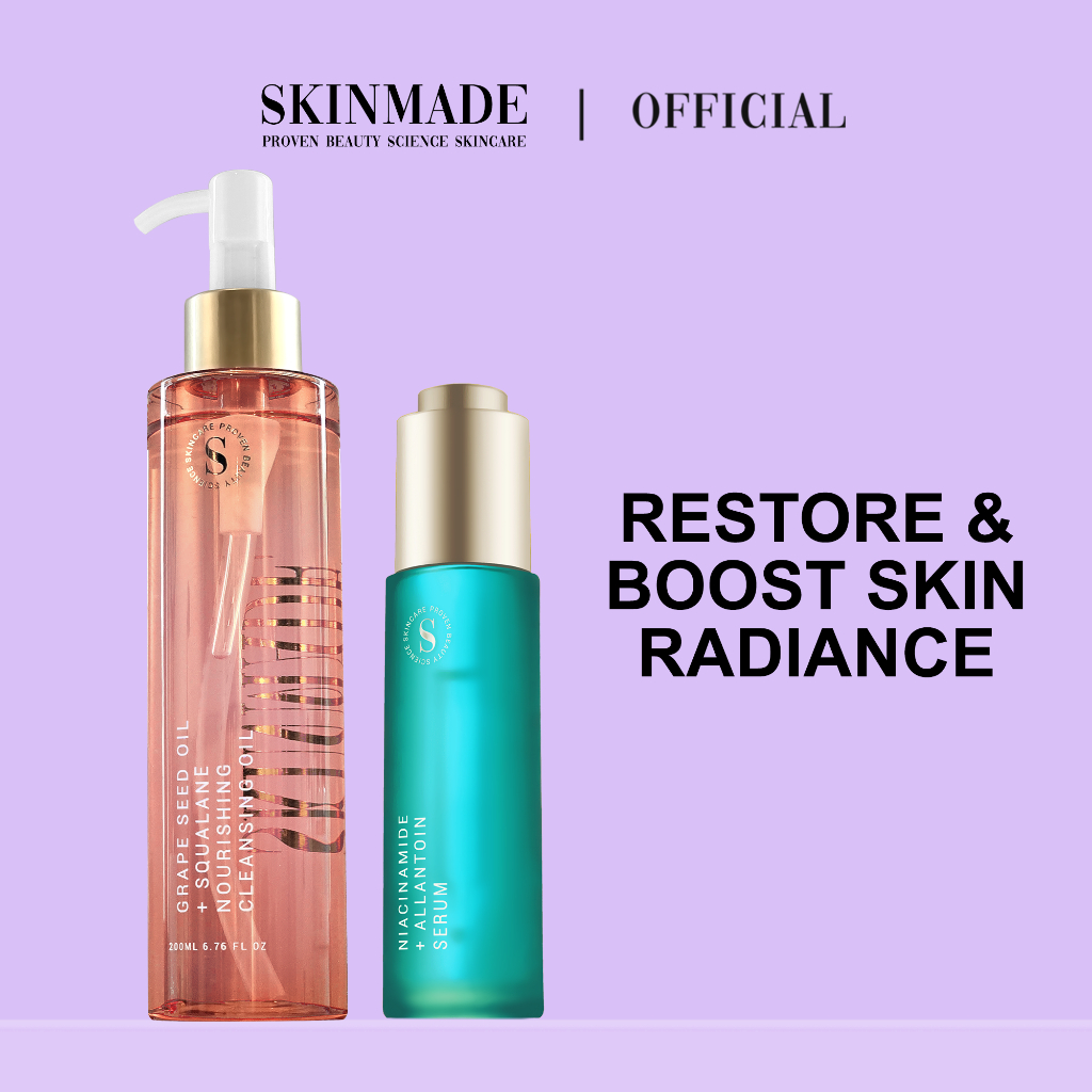 SKINMADE Restore & Boost Skin Radiance - Grape Seed Cleansing oil ...