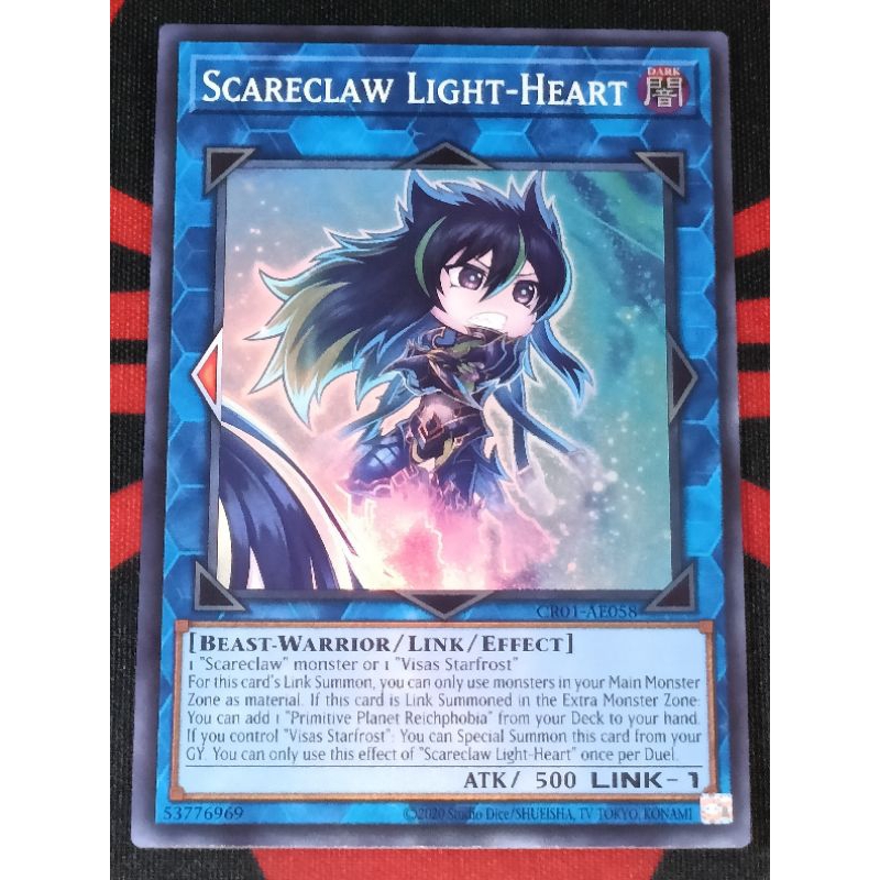 YUGIOH KONAMI CR01AE058 Scareclaw LightHeart (Super Rare) Shopee